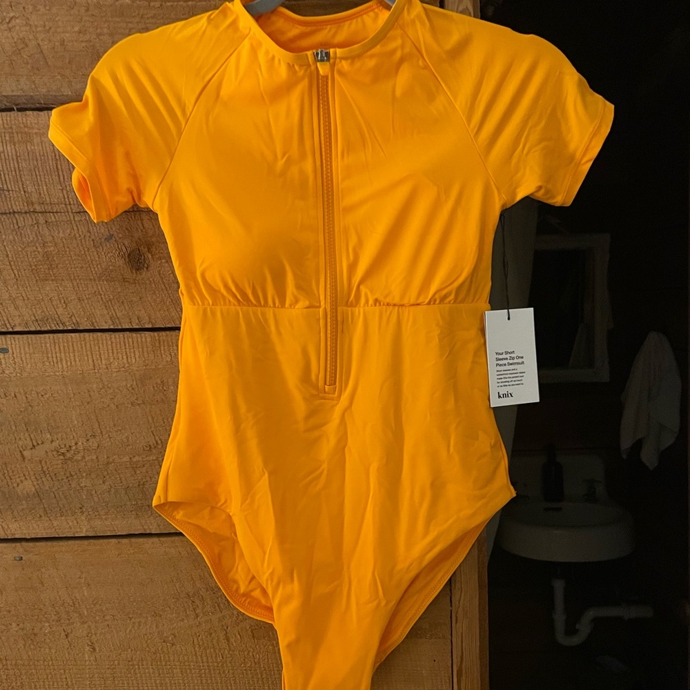 Women’s Knix one piece zip up swim suit